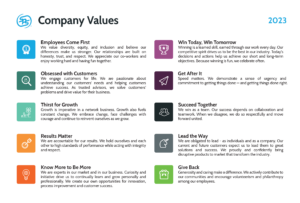 2023 Company Values